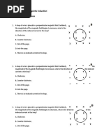 PSI Physics Electro-Magnetic Induction Multiple Choice Questions