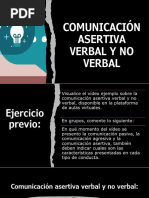 Comunicación Asertiva Verbal y No Verbal