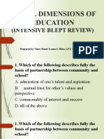 Social Dimensions of Education