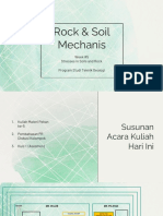 Rock & Soil Mechanis: Week #5 Stresses in Soils and Rock