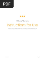 Ultherapy System Instructions For Use