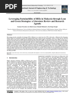 Leveraging Sustainability of Heis in Malaysia Through Lean and Green Strategies: A Literature Review and Research Agenda