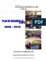 PLAN DE DESARROLLO CONCERTADO PARAS Al 2018