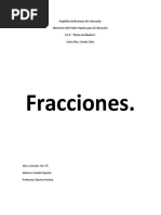 Trabajo de Fracciones Josemit Aponte