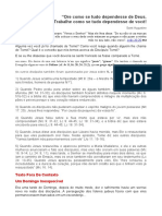 Ore Como Se Tudo Dependesse de Deus - Trabalhe Como Se Tudo Dependesse de Você