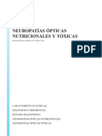 NEUROPATÍAS ÓPTICAS NUTRICIONALES Y TÓXICAS Bernardo Sánchez Dalmau, M. Dolores Vela