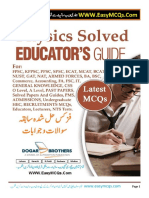 Dogar General MCQs Physics PDF Solved