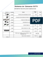 Cotizacion de CCTV - 4 Camaras HD