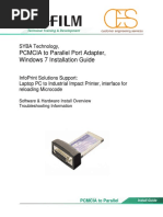 PCMCIA To Parallel Port Adapter, Windows 7 Installation Guide