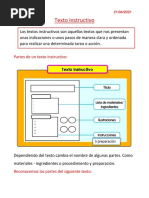 Texto Instructivo