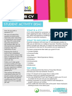 Write Your CV: Student Activity (KS4)