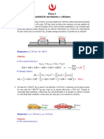 Ejercicios Cantidad de Movimiento y Colisiones - SOL