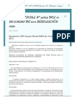 Gaceta Oficial N - 39839 Del 10 de Enero de 2012 Resolución 2593110935