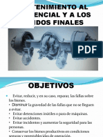 Mantenimiento Al Diferencial y A Los Mandos Finales