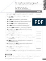 Vocabulary: Verb Forms: Infinitive or Gerund?