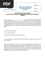 R-PI002 Formato Autorizacion Grabacion Contenido Audiovisual