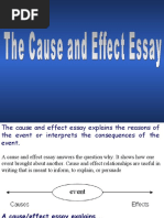 Cause & Effect Essay