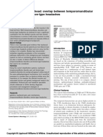 Muscle Pain in The Head: Overlap Between Temporomandibular Disorders and Tension-Type Headaches