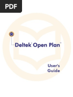 Deltek Open Plan User's Guide