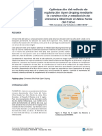 Optimización Del Método de Explotación Open Stoping Mediante La Construcción y Ampliación de Chimenea Blind Hole en Mina Punta Del Cobre