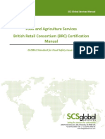 Food and Agriculture Services British Retail Consortium (BRC) Certification Manual