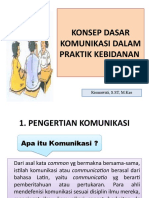 Konsep Dasar Komunikasi Dalam Praktik Kebidanan