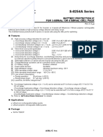 S-8254A Series: Battery Protection Ic For 3-Serial-Or 4-Serial-Cell Pack