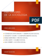 2 Diapositivas Precursores de La Sociologia