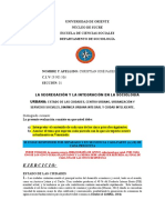 Ejercicio:: La Segregación Y La Integración en La Sociología Urbana