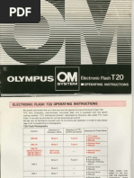 Olympus T20 Flash Owner's Manual