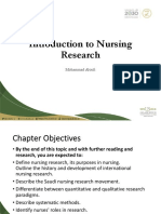 Introduction To Nursing Research