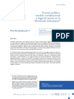 Proceso Político, Modelo Constitucional y Legal de Tierras en La Venezuela Bolivariana