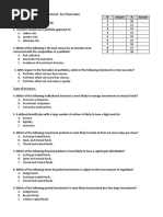 Quiz - Portfolio Manag - An Overview - Students