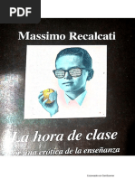 Recalcati, M. La Hora de Clase. Cap. 2 El Gesto de Sócrates.