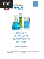 Manual de Practicas de Laboratorio de Biologia Segundo de Preparatoria MC Marissa Islas Romero Nombre Grado y Grupo No