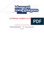 AD&D 2 - Le Manuel Complet Du Voleur