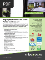 Tripleplay Interactive IPTV Portal For Healthcare