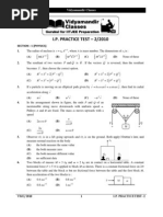 Physics Chemistry Mathematics IITJEE Test 