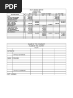 Module 6 - Financial Statement - Activity Sheet On Income Statement