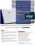 Roteiro de Estudo - 2 Fase OAB - Direito Trabalhista - XXXIII Exame - Regular - Ok