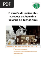 Secuencia El Aluvión de Inmigrantes Europeos en Argentina. Provincia de Buenos Aires