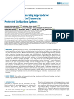 A Reinforcement Learning Approach For Optimal Placement of Sensors in Protected Cultivation Systems