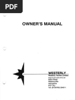 Owner'S Manual: Westerly