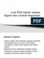 Sifat Fizik Bahan Separa Logam