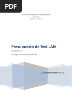 Presupuesto de Red Lan