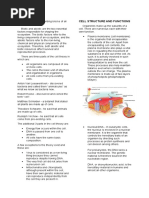 Biology 1: Cell Theory Cell Structure and Functions