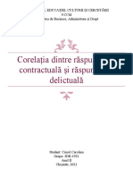 Corelația Între Răspunderea Contractuală Și Răspunderea Delictuală