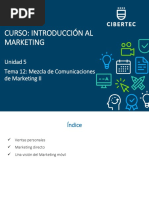 Tema 12 Mezcla de Comunicaciones de Marketing II