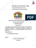 Informe Practicas Preprofesionales Clinicas Nutricion Humana