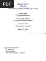 Gasdynamics AE4140 Chapter 2: Linearized Flow Equations